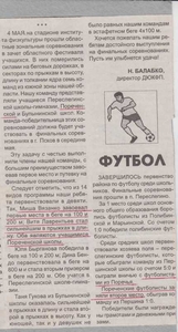 1996-1997 г. Футбол.